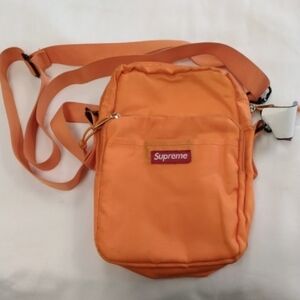 Supreme Orange Messenger Bag for Men